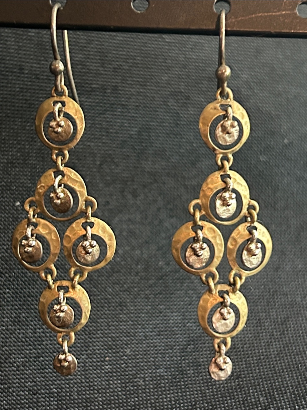 Silpada W2239 Sterling Silver & Brass Earrings